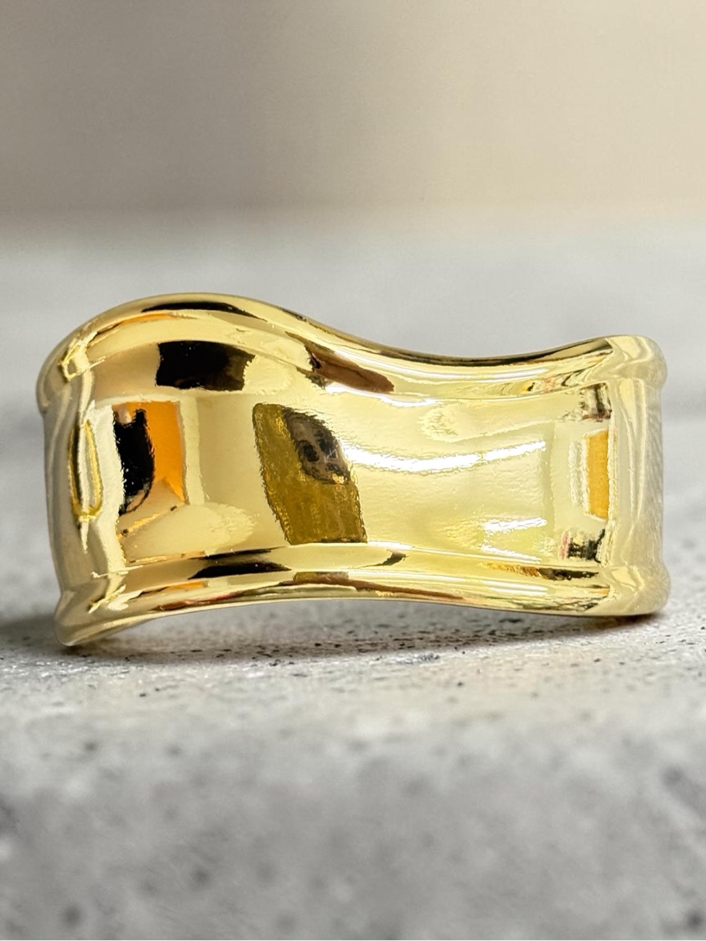 Gold-Tone Wave Cuff Bracelet - Women Jewelry